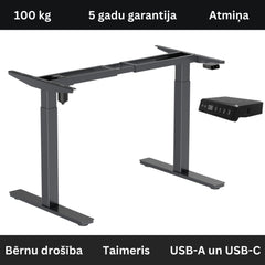 Elektriski augstumā regulējams galda statīvs Unico-Ergostock