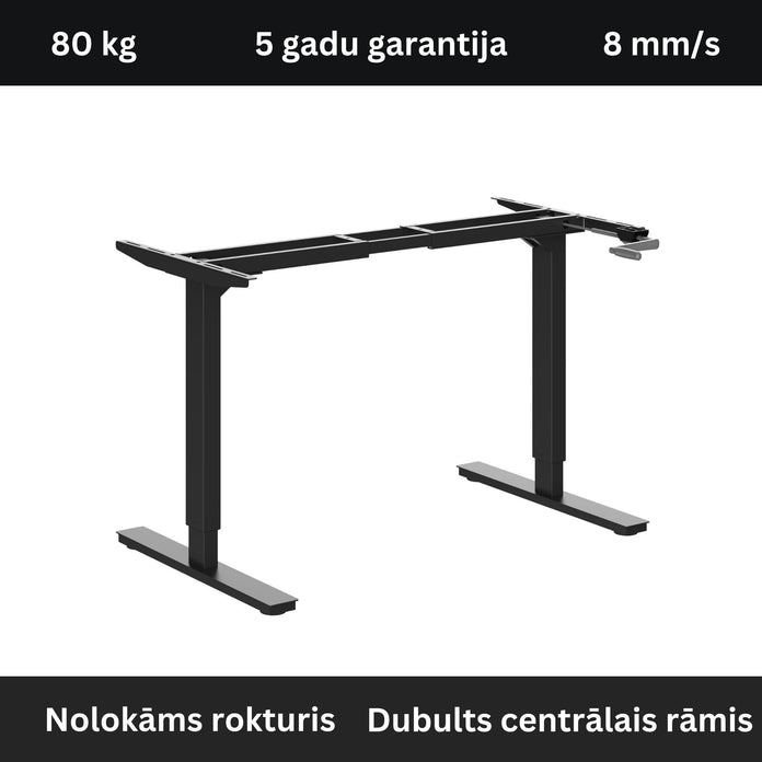 Manuāli augstumā regulējams galda statīvs Handle - Ergostock.lv