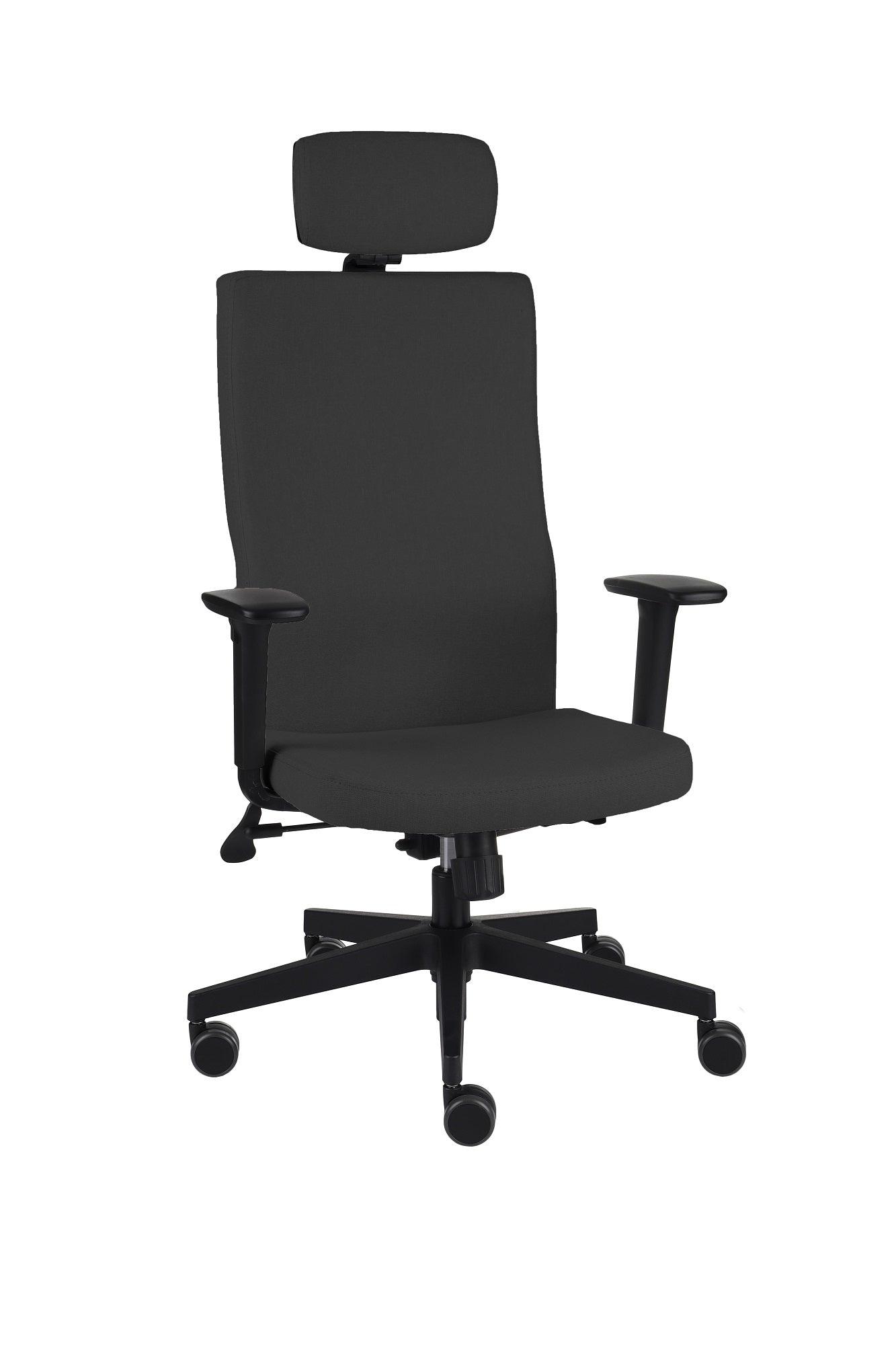 Biroja krēsls Team Plus HD Hygge Black | Chrome-Ergostock