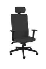 Biroja krēsls Team Plus HD Hygge Black | Chrome-Ergostock