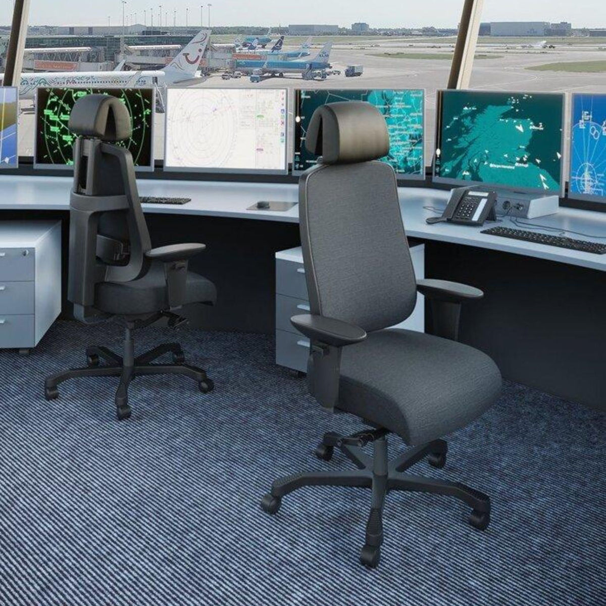 24h Biroja krēsls Boston-Ergostock