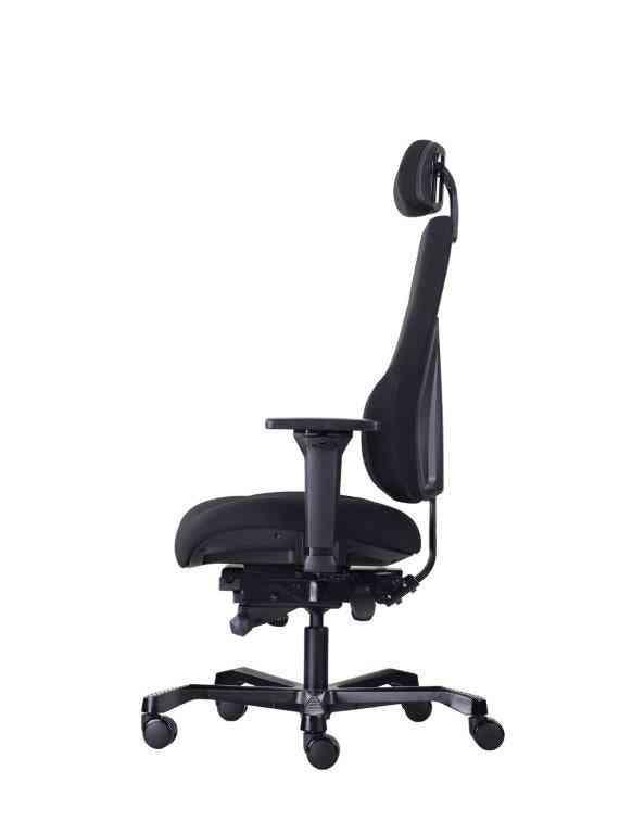 24h Biroja krēsls TAMPA, Bondai melna-Ergostock