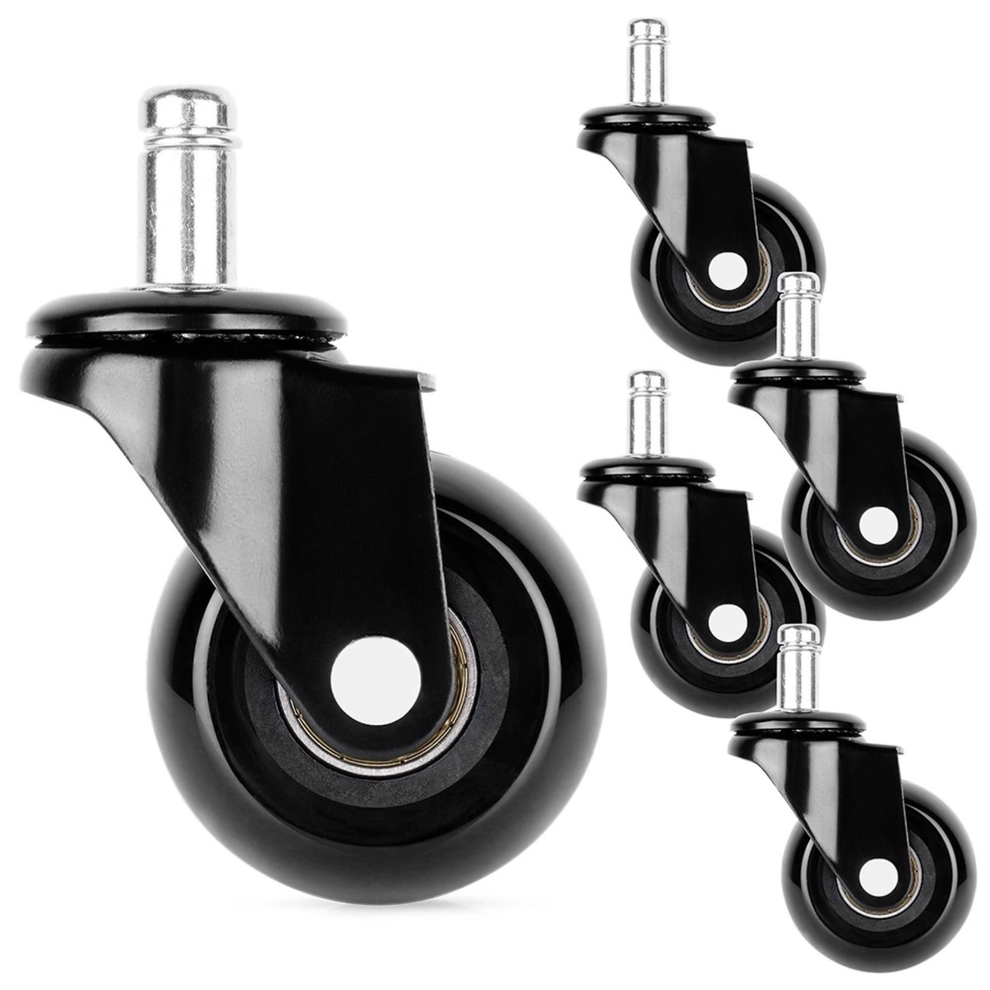 Biroja krēsla ritentiņi ULTRA SILENT 360° Mini, 50 mm diametrs