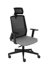 Biroja krēsls COCO HD Medley Black | WH | Chrome-Ergostock