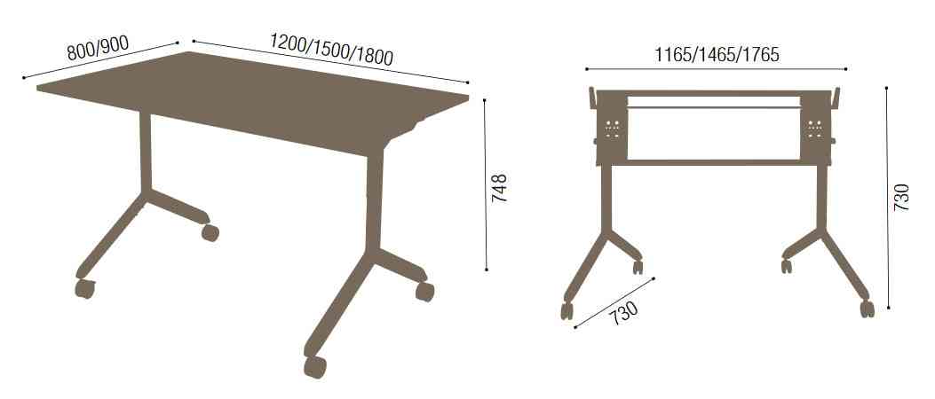 Konferenču telpu galds Fold - Ergostock.lv