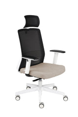 Biroja krēsls COCO HD Medley Black | WH | Chrome-Ergostock