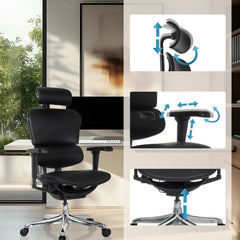 Biroja krēsls Ergohuman ULTRA GEN2 Leather BLACK