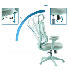 Biroja krēsls ERGOMY COLORE II, piparmētru zaļš OUTLET