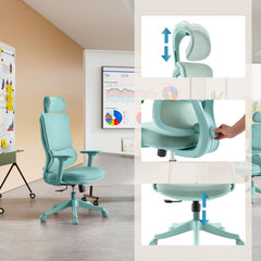 Biroja krēsls ERGOMY COLORE II, piparmētru zaļš OUTLET