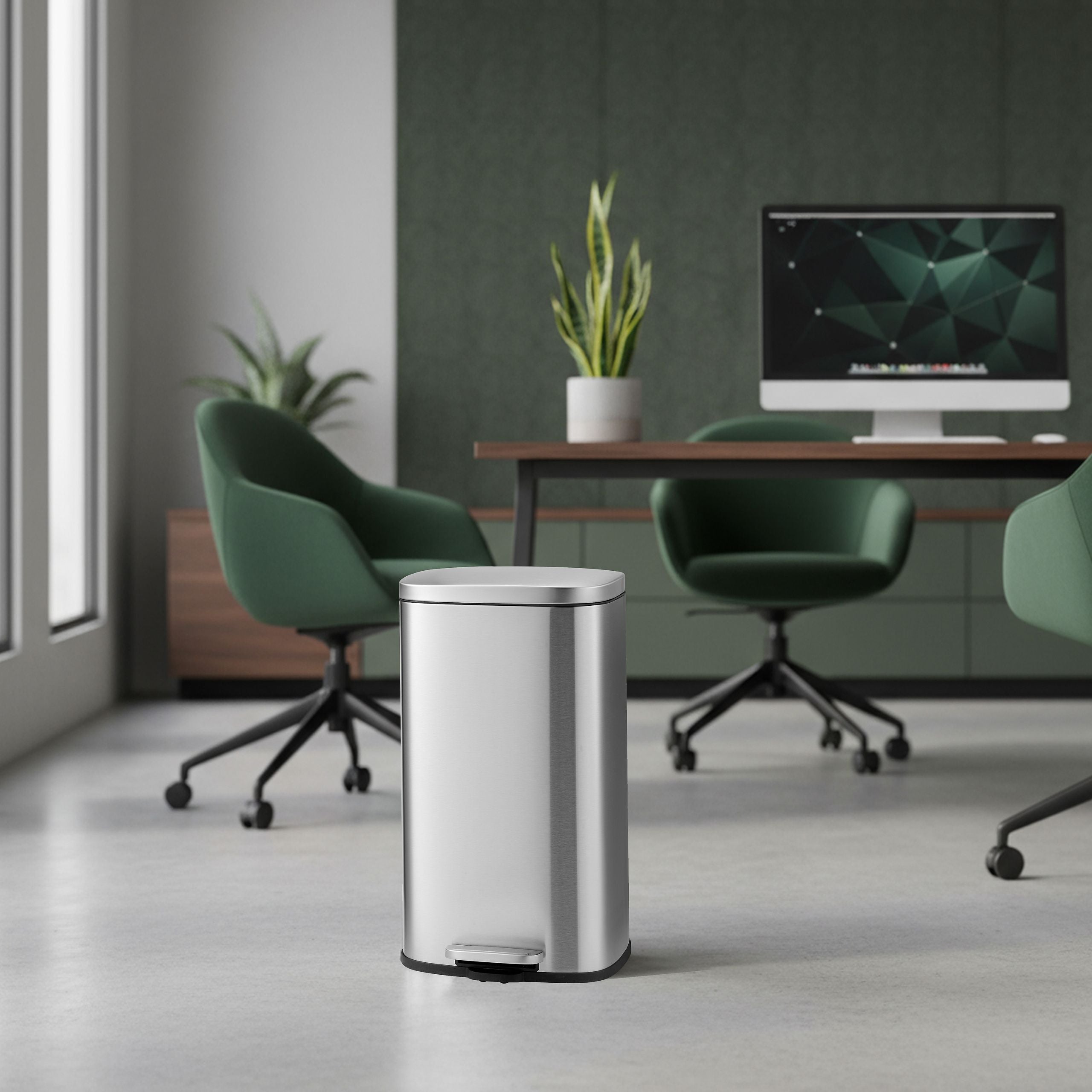 Atkritumu tvertne CLEAN STAINLESS 30 L