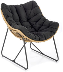 Atzveltnes krēsls Whisper, melna, 81 cm x 90 cm x 90 cm-Ergostock