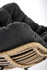 Atzveltnes krēsls Whisper, melna, 81 cm x 90 cm x 90 cm-Ergostock