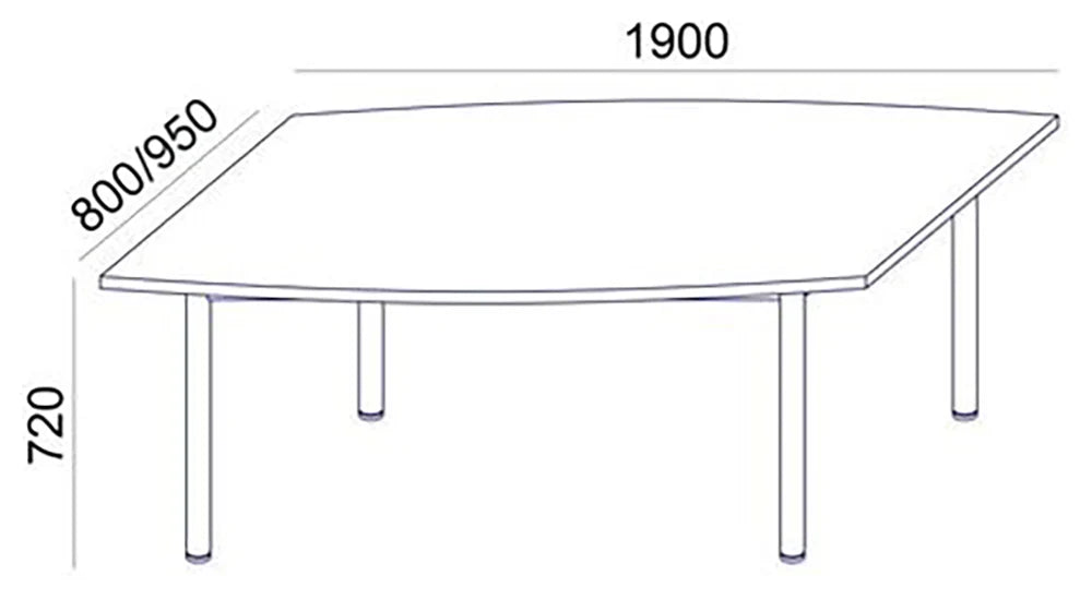 Konferenču galds ERGOSTOCK ONE 190 cm x 95 cm - Ergostock.lv