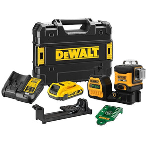 DeWalt DCE089D1G18-QW Pašlīmeņojošais Krustlīniju Lāzera Līmeņrādis - Ergostock.lv