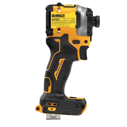 DeWalt DCF850N-XJ Akumulatora Triecienskrūvgriezis Bez Akumulatora Un Lādētāja 18V - Ergostock.lv