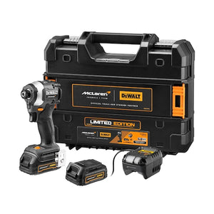 Dewalt Mclaren F1 XR Akumulatora Triecienurbjmašīna/Triecienskrūvgriezis 2x1.7Ah 18V (DCF85ME2GT-QW) - Ergostock.lv