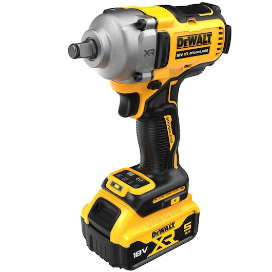 DeWalt DCF891P2T-QW Akumulatora Trieciena Uzgriežņu Atslēga 2x5Ah 18V - Ergostock.lv