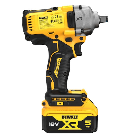 DeWalt DCF891P2T-QW Akumulatora Trieciena Uzgriežņu Atslēga 2x5Ah 18V - Ergostock.lv