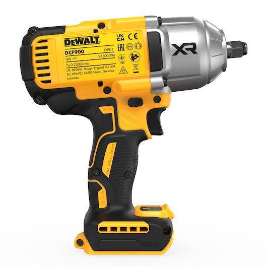 Dewalt XR Akumulatora Trieciena Uzgriežņu Atslēga Bez Akumulatora Un Lādētāja 18V (DCF900NT-XJ) - Ergostock.lv