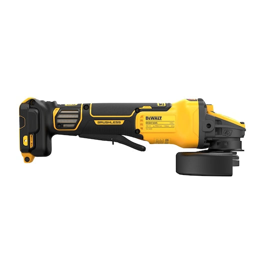 Dewalt XR Akumulatora Leņķa Slīpmašīna 125mm Bez Akumulatora Un Lādētāja 18V (DCG416VSN-XJ) - Ergostock.lv