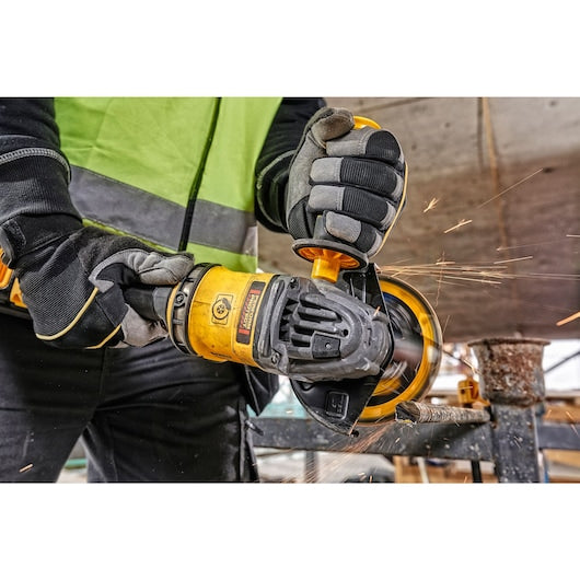 DeWalt DCG418N-XJ Akumulatora Leņķa Slīpmašīna Bez Akumulatora Un Lādētāja 54V - Ergostock.lv