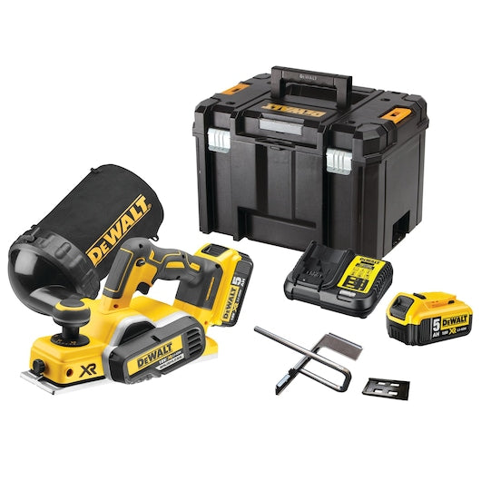 DeWalt DCP580P2-QW Akumulatora Ēvele 2x5Ah 18V - Ergostock.lv