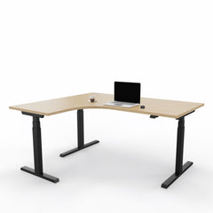 Elektriski augstumā regulējams galds Prestige Line L forma 160 cm x 120 cm