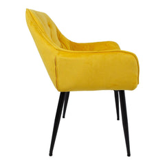 Krēsls BRITA dzeltens samts-Ergostock
