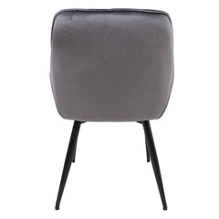 Krēsls BRITA pelēks samts - Ergostock.lv