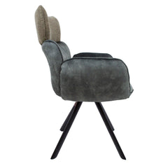 Krēsls EDDY ar roku balstiem zaļš samts-Ergostock