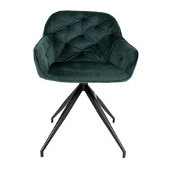Krēsls BRIT tumši zaļš samts-Ergostock