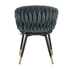 Krēsls FLORA pelēks samts-Ergostock