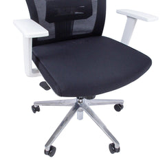 Home4You Darba krēsls VENON melns/balts-Ergostock