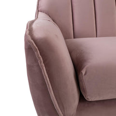 Home4You Dīvāns JOANNA 1965xD835xH805cm violeti rozā samts-Ergostock