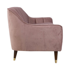 Home4You Dīvāns JOANNA 1965xD835xH805cm violeti rozā samts-Ergostock