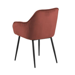 Krēsls BROOKE 55x58xH83 VIC audums koraļļi 76AC raupjš pulverkrāsojums matēts melns kastē / 2 gab.-Ergostock