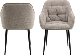 Krēsls BROOKE ar roku balstiem bēšs-Ergostock