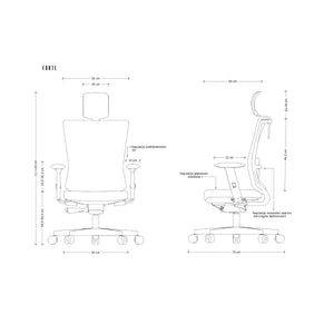 Biroja krēsls FORTE - Ergostock.lv
