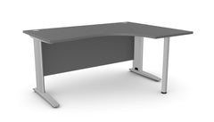 Biroja stūra galds ARETH CORNER, ar nosegpaneli-Ergostock