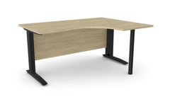 Biroja stūra galds ARETH CORNER, ar nosegpaneli-Ergostock