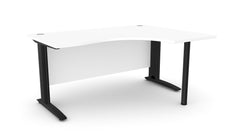 Biroja stūra galds ARETH CORNER, ar nosegpaneli-Ergostock