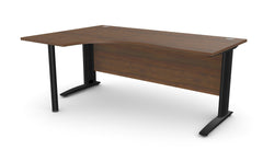 Biroja stūra galds ARETH CORNER, ar nosegpaneli - Ergostock.lv