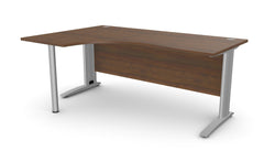 Biroja stūra galds ARETH CORNER, ar nosegpaneli - Ergostock.lv