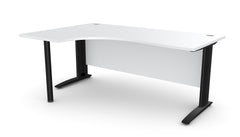 Biroja stūra galds ARETH CORNER, ar nosegpaneli - Ergostock.lv