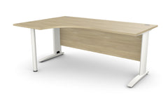 Biroja stūra galds ARETH CORNER, ar nosegpaneli - Ergostock.lv