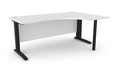 Biroja stūra galds ARETH CORNER, ar nosegpaneli - Ergostock.lv