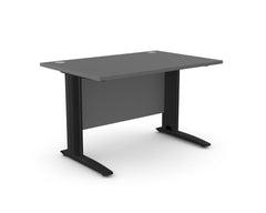 Biroja galds ARETH STANDARD, ar nosegpaneli-Ergostock