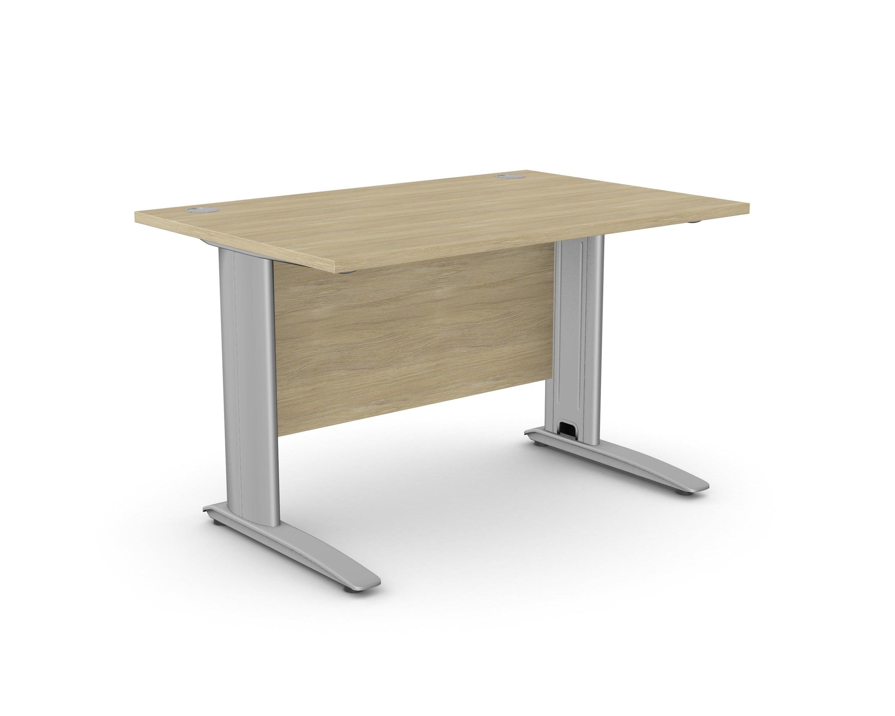 Biroja galds ARETH STANDARD, ar nosegpaneli-Ergostock