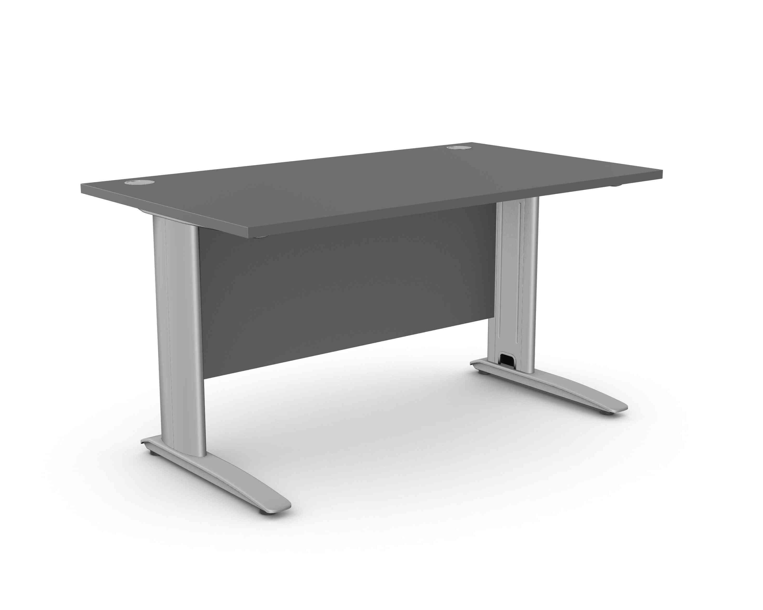 Biroja galds ARETH STANDARD, ar nosegpaneli-Ergostock