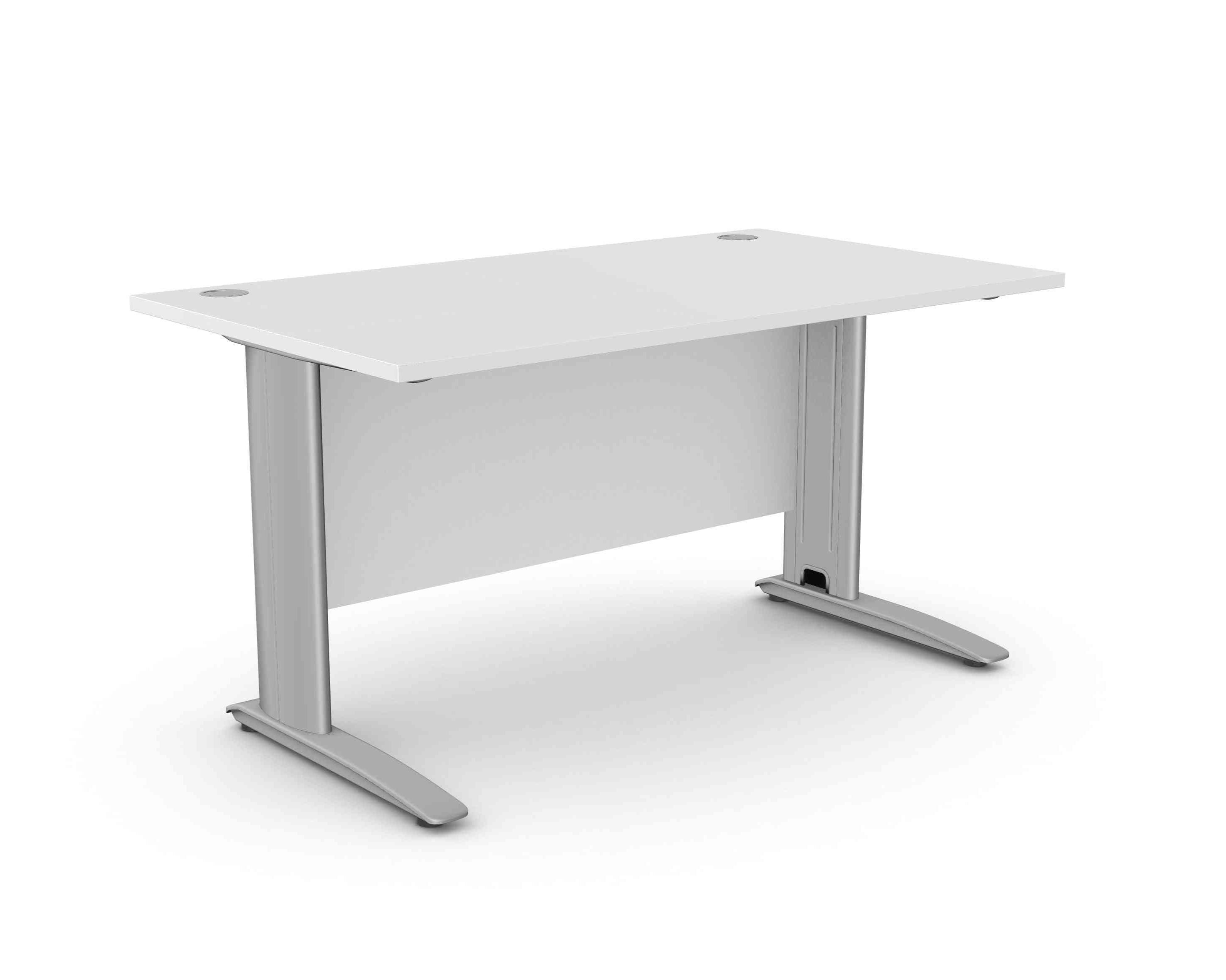Biroja galds ARETH STANDARD, ar nosegpaneli-Ergostock